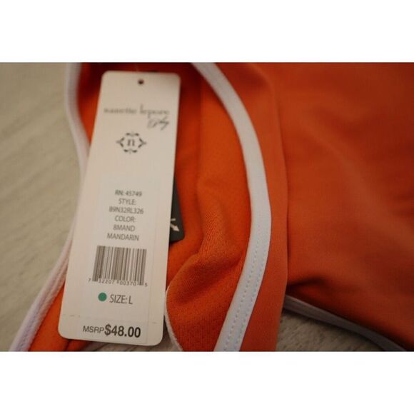 Nanette Lepore Play 89N32RL326 Women's Sz L Mandarin Orange Sports Bra - Picture 4 of 5